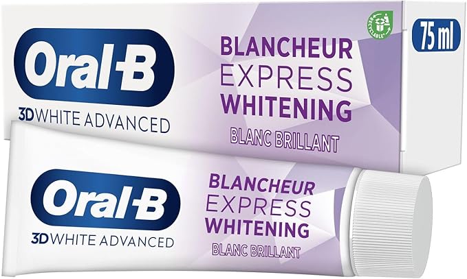 Oral-B 3D White Advanced Express Blancheur Éclatante Dentifrice 75 ml