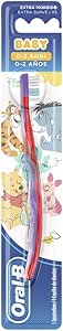 Brosse à dents Oral - B manuelle pour enfants avec personnages de Winnie l'ourson 0-2 ans, poils extra doux, couleurs assorties