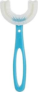 MEYING Brosse À Dents En Forme De U Pour Enfants - Manuelle Nettoyage Oral 360 ° Poils Silicone Massage Des Gencives Tout-Petits 6-12