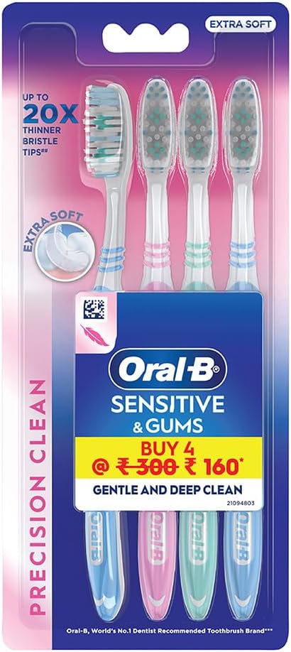 Oral B Brosse à dents manuelle ultra fine pour adulte Multicolore