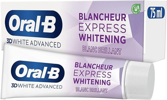 Oral-B 3D White Advanced Express Blancheur Éclatante Dentifrice 75 ml