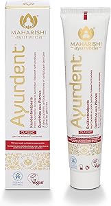 Maharishi Ayurveda Ayurdent Classique- Dentifrice Ayurvédique Blanchissant au Meswak-20 Herbes et Huiles Ayurvédiques-Sans SLS et Fluorure Combattre la Plaque -BDIH/COSMOS NATURAL Tube de 75 ml