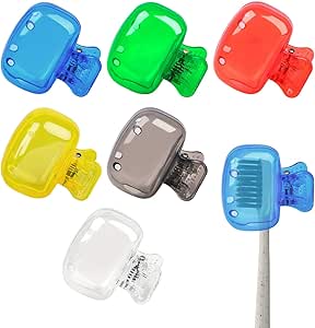 Pack de 6 Protege Brosse a Dent, Couvercle Brosse a Dent Réutilisables, Conviennent aux Brossettes Manuelles et Électriques, Idéales pour Le Voyage et La Maison