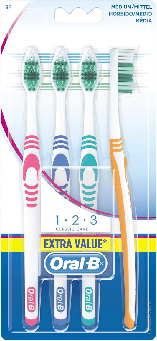 Oral-B 4-Pack - brosse à dents manuelle medium x4