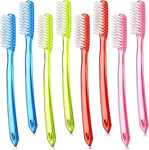 8 Pièces Brosse à Dents Extra Dure et Ferme Brosse à Dents à Tête Énorme Brosse à Dents Pleine Tête Brosse à Dents Manuelle pour Nettoyage de Dent Brosse à Dents Blanchissante