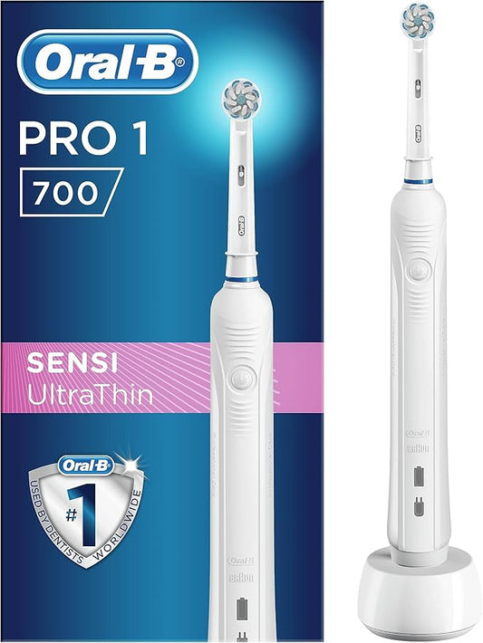 Braun Oral-B PRO 1 700 Brosse À Dents Électrique Rechargeable, 1 Brossette